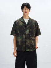 Men's Camouflage Utility Shirt with Patch Designs